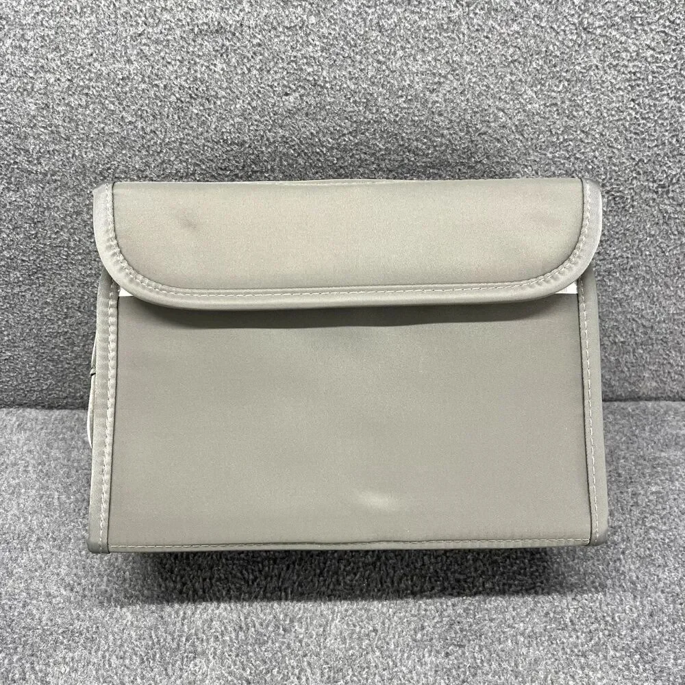 GoGo Travel Bag Hanging Toiletry‎ Cosmetic Pouch Gray Compact Purse